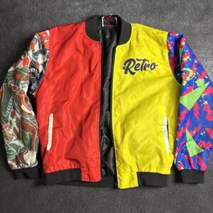 What the 5 Retro Jacket Size M Windbreaker Bomber style
